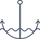 Navy anchor underwater