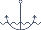 Navy anchor underwater