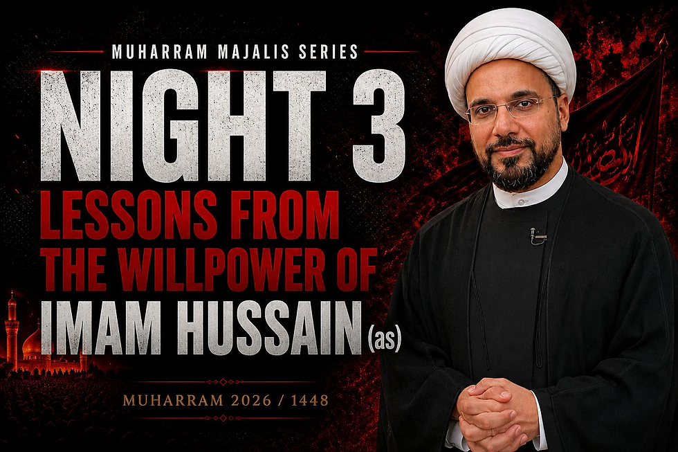 3. Lessons From The Willpower of Imam Hussain | Muharram 2026