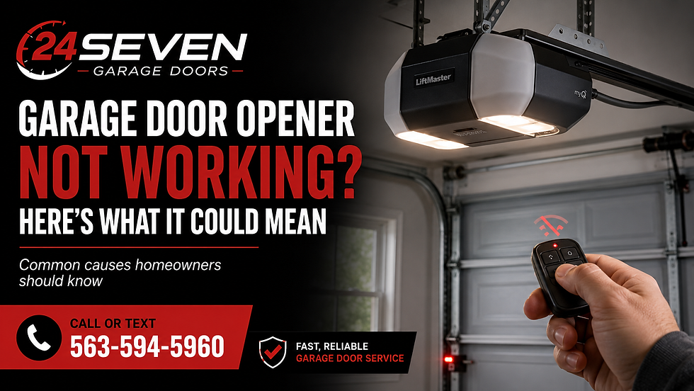 Garage Door Opener Not Working? Here’s What It Could Mean