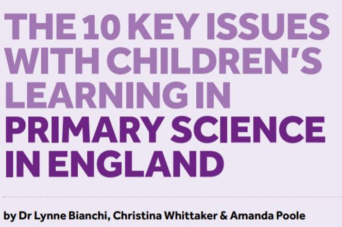 Problem Primary Science Ten Key Issues with Primary Science Teaching