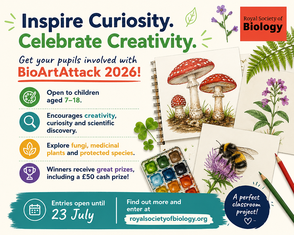 Royal Society of Biology's BioArtAttack 2026 competition