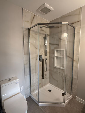 Shower area.