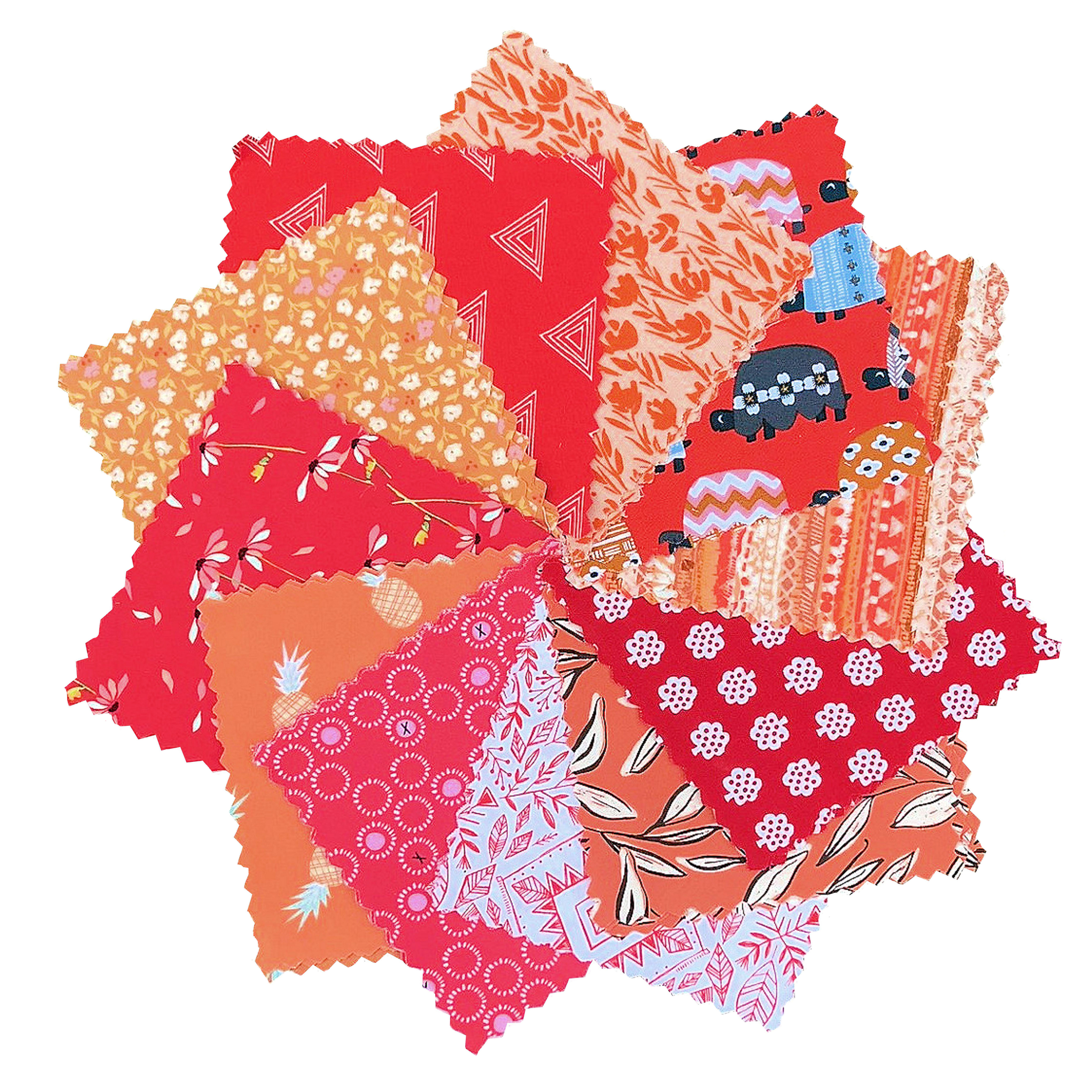 Lucky Dip - Reds and Oranges - Charming Pack (42 x 5" squares)