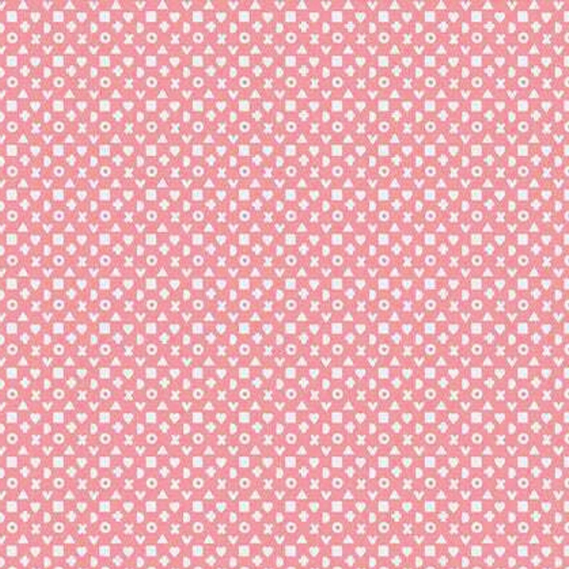 Riley Blake Designs - Hello Baby Ditsies on Pink - REMNANT 90cm x 110cm