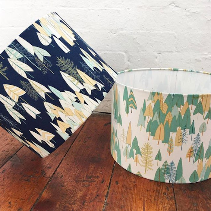Thumbnail: Dashwood Studio - Altitude - Mountain Trees on Cream REMNANT 218cm  x 110cm