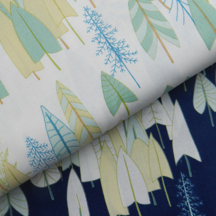 Thumbnail: Dashwood Studio - Altitude - Mountain Trees on Cream REMNANT 218cm  x 110cm