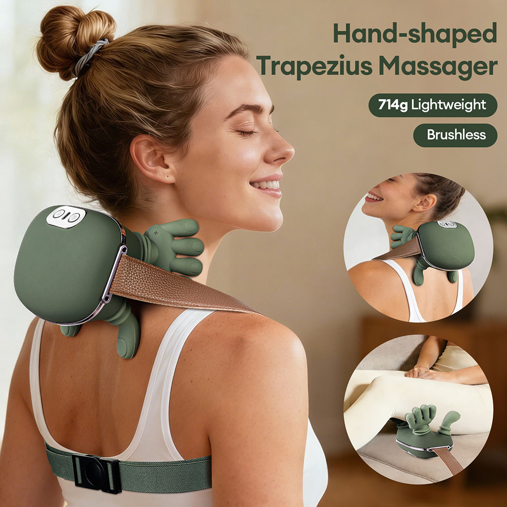 4D Bionic Finger Neck Shoulder Massager Wireless Neck Cervical Trapezius Kneadin