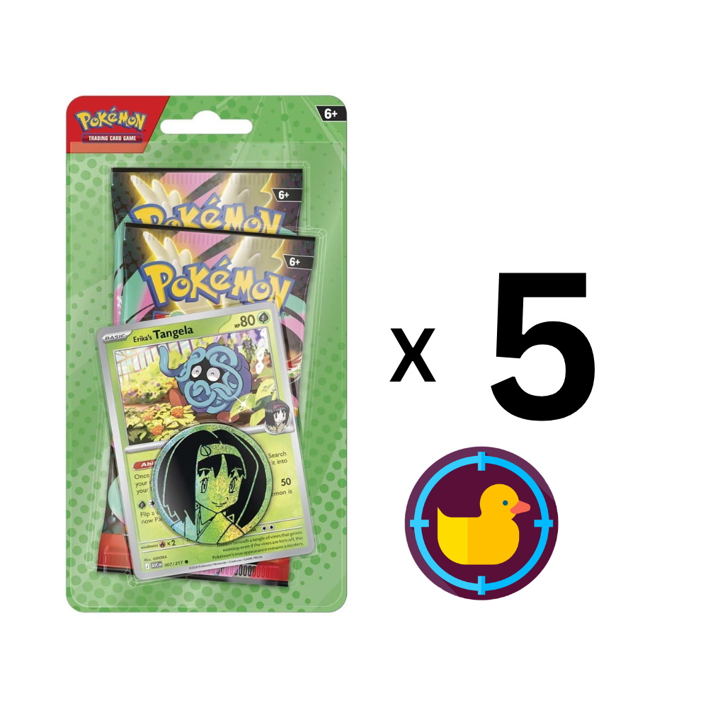 LIVE Ascended Heroes "FIVE" 2 Pack Blisters - 4 SPOT LIMIT 