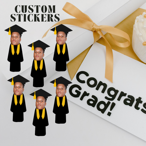 Grad Pic Sticker Graduation Stickers | Pkr Studio