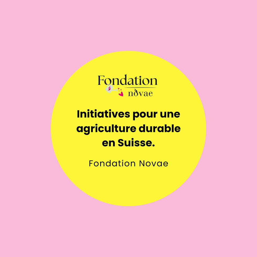 Initiatives pour une agriculture durable en Suisse
