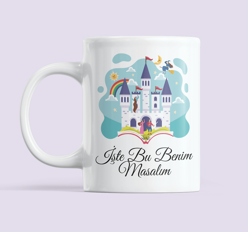 Bu Benim Masalım, Şatom Sevgililer Günü Hediyelik Baskılı Kupa Bardak