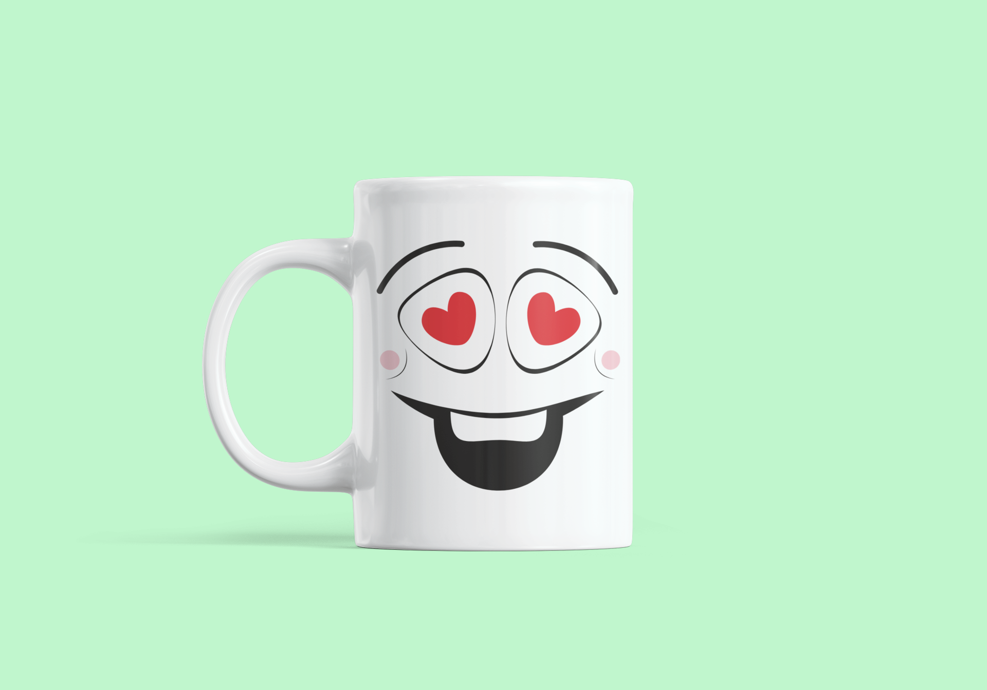 Aşık Emojisi Temalı Sevgililer Günü Kupa Bardak – Romantik ve Eğlenceli Hediye!