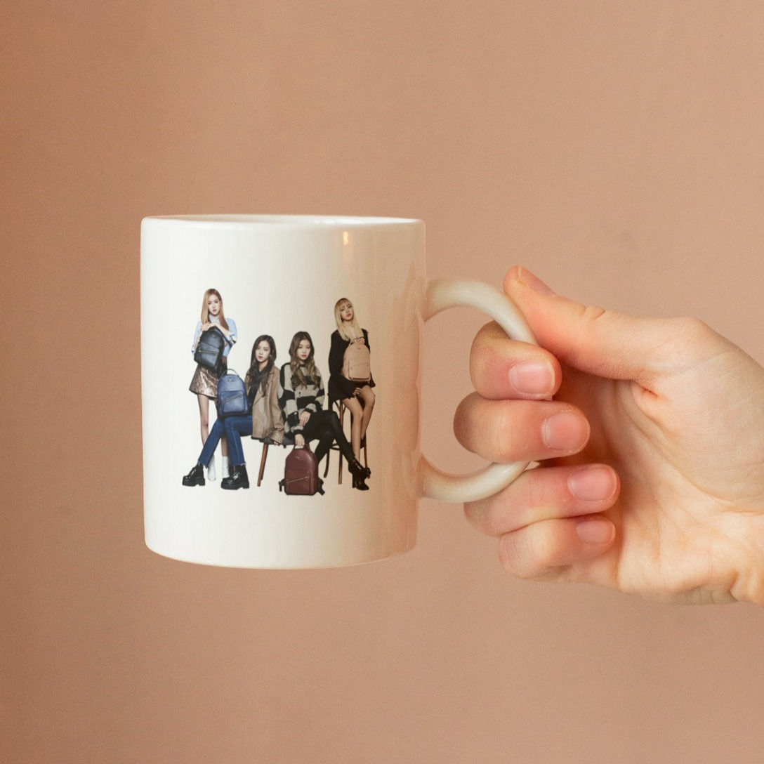 B.P. KPop Güney Kore Kadın Şarkıcı Grubu Müzik Hediyelik Baskılı Kupa Bardak