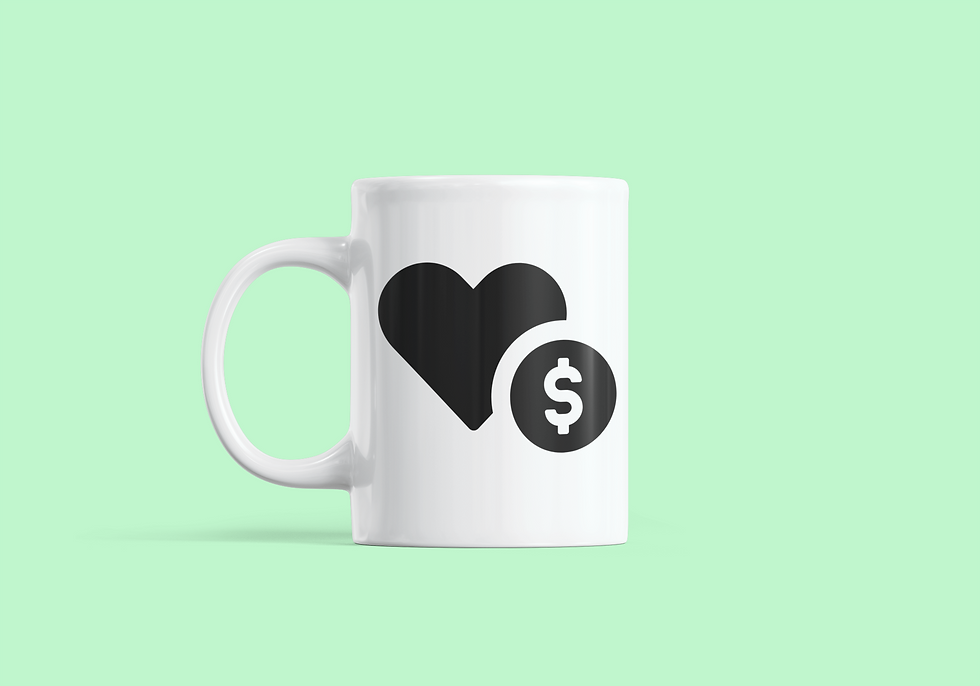 Para Aşktır Temalı Sevgililer Günü Kupa Bardak – Eğlenceli ve Özel Hediye!