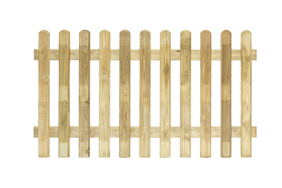 Round Top Picket Fence Panel.