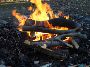 焚き火の魅力、箕面森林セラピー