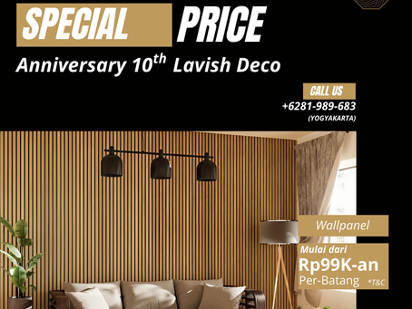 Promo Spesial Ulang Tahun Ke-10 Lavish Deco: Hadiah Menarik untuk Rumah Anda!