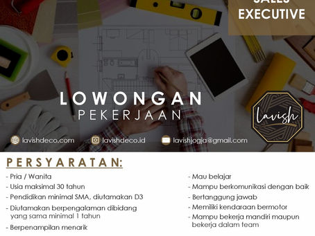 LAVISH DECO: JOB VACANCY