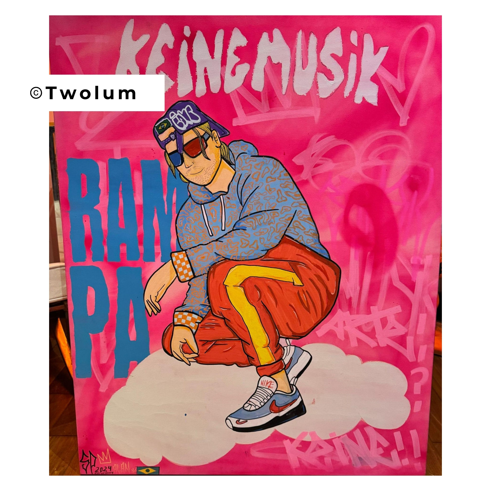 Gemälde "Rampa: Rhythmen und Farben"