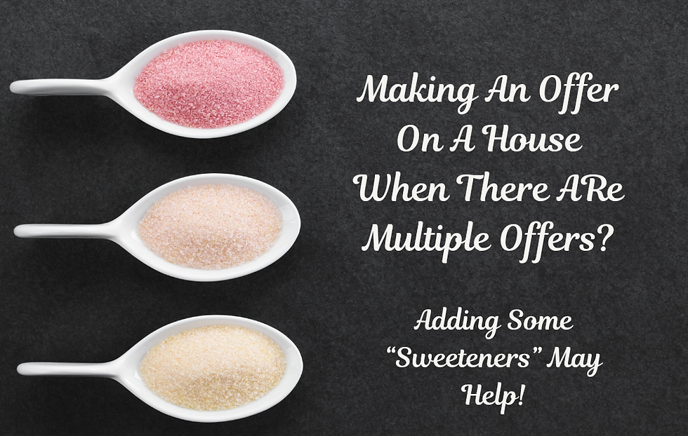 Adding Sweeteners to your offer