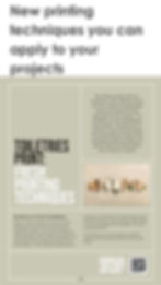 Page from Blackmore Times magazine: new printing techniques you can apply to your print projects