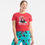 Thumbnail: Women's RED APRES SKI pajama T tee SHIRT