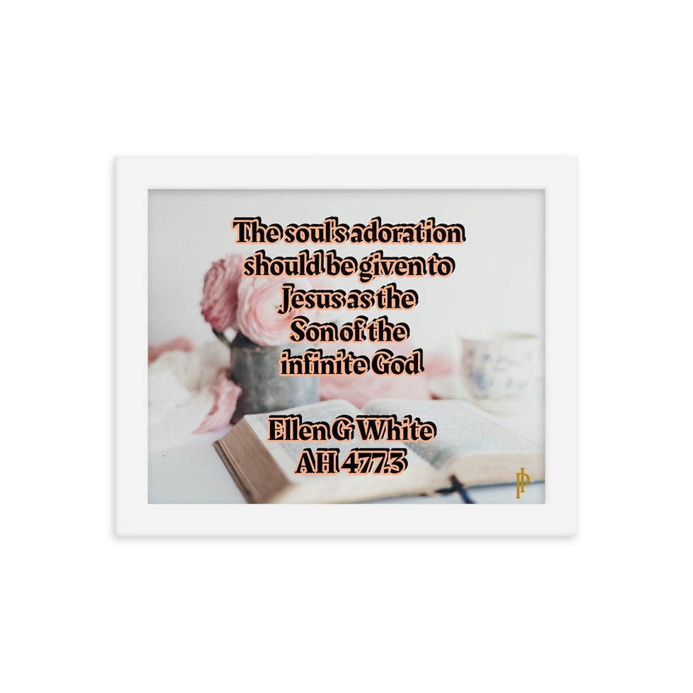 Miniatura: Ellen G White Quotes Framed poster