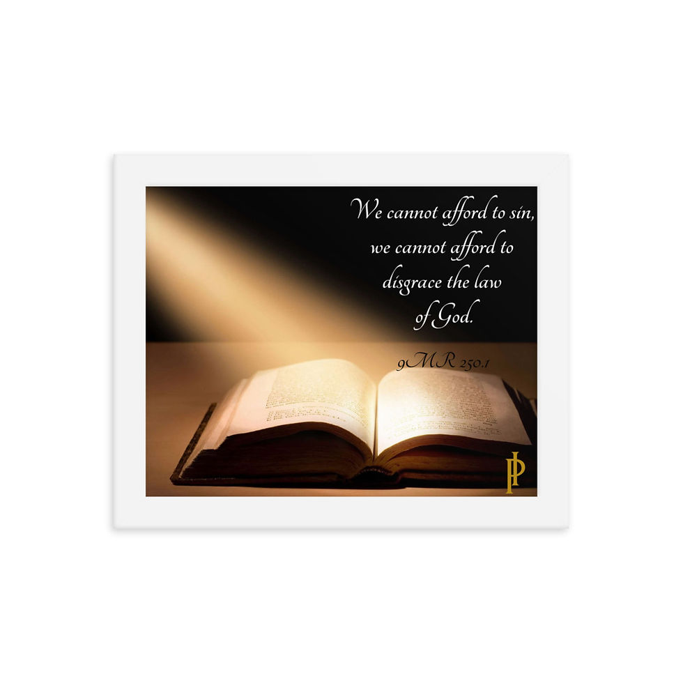 Miniaturbild: Ellen G White Quotes Framed poster