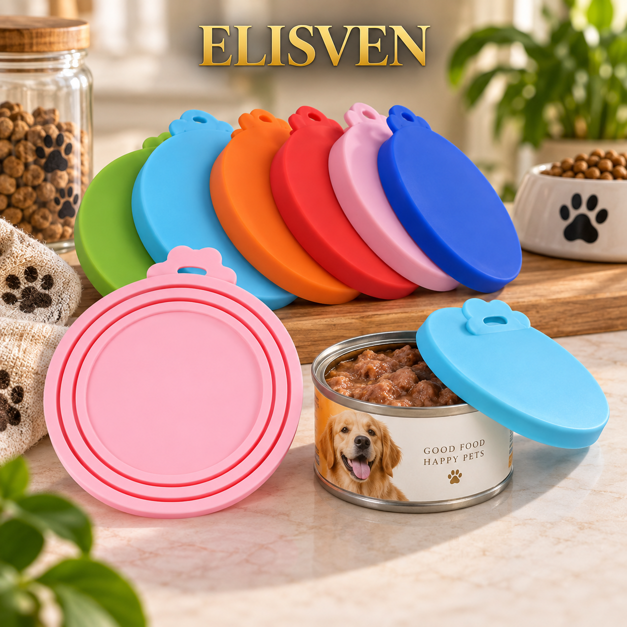 3-in-1 Reusable Silicone Pet Food Can Lids – Universal Fit