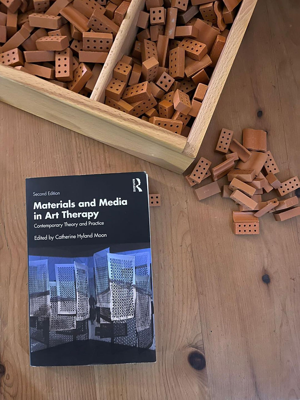A BOX OF FIRED CLAY BRICKS in MATERIALS AND MEDIA IN ART THERAPY