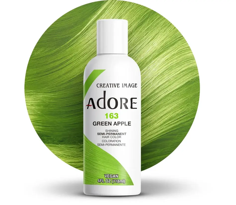 Adore Semi Permanent Hair Color 4oz - Green Apple
