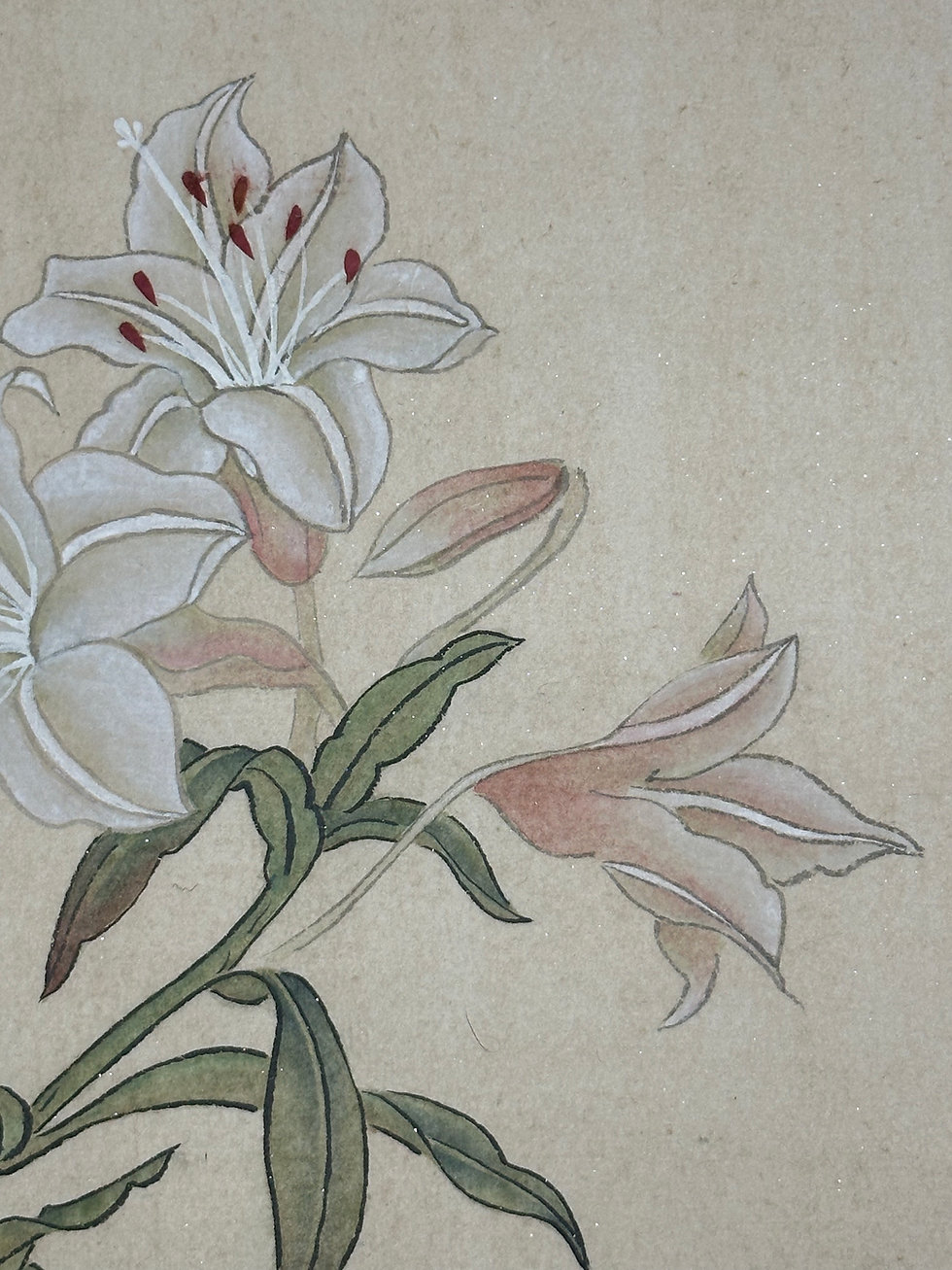 Thumbnail: "Lilies" | Painting on Paper