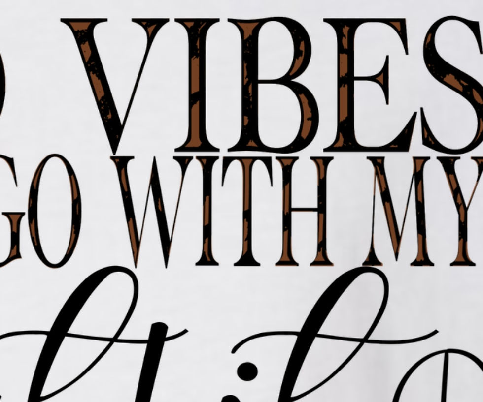 Thumbnail: Bad vibes don’t go with my outfit - sticker  - 4 inch 