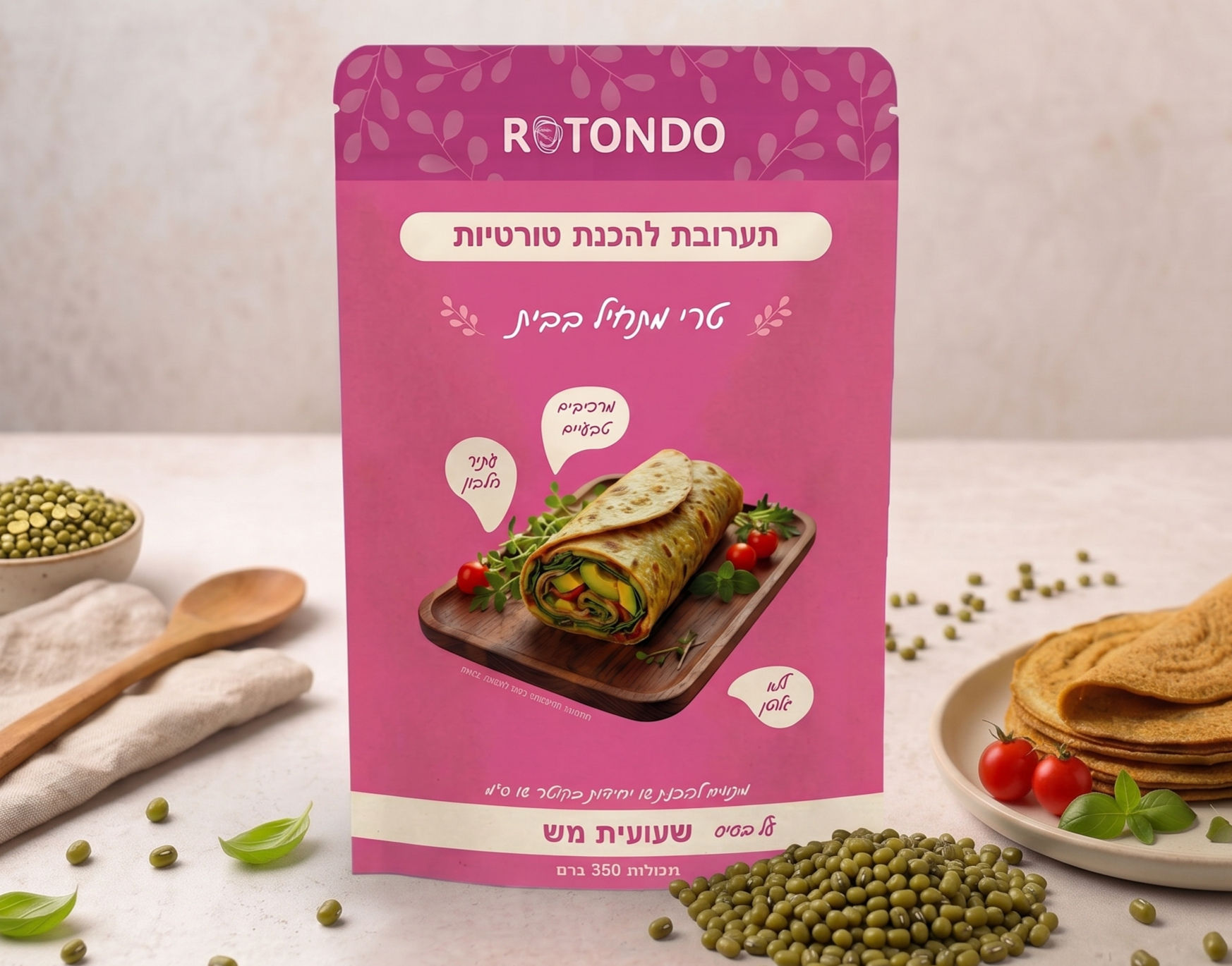 תערובת להכנת טורטיות על בסיס שעועית מש