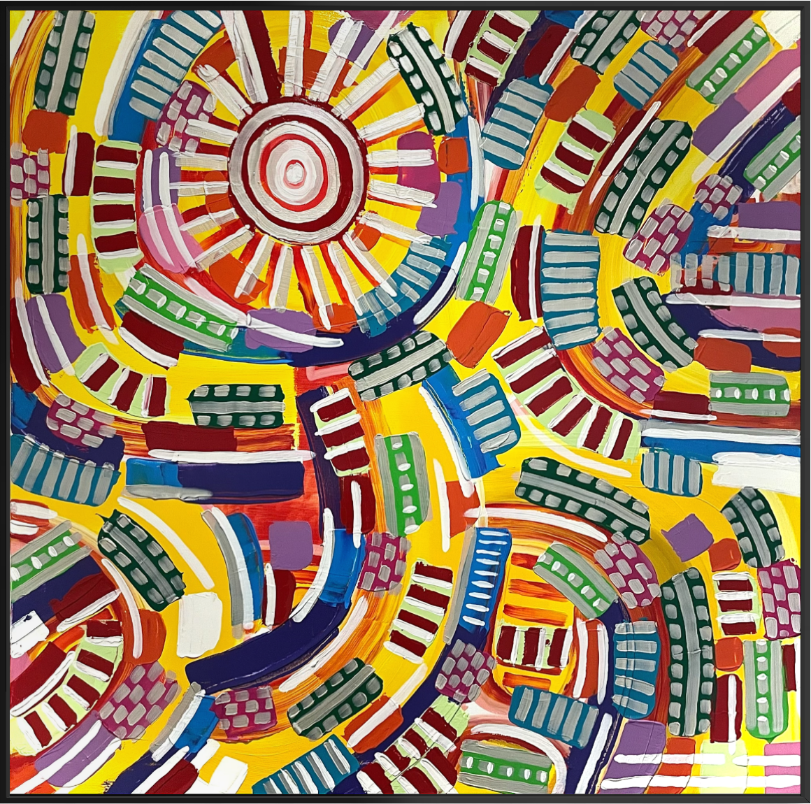 Love Life "21" 120 X 120 peinture ORIGINALE sur toile