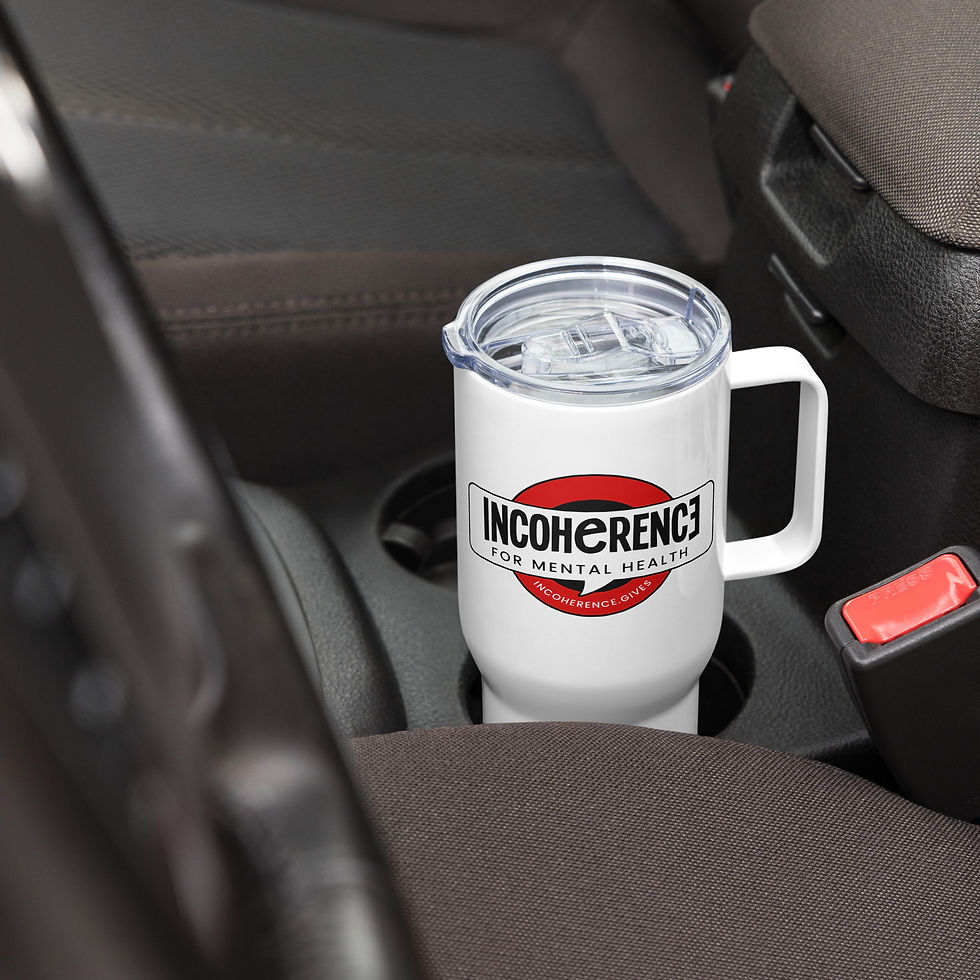 Thumbnail: Sippin' Supporter Travel Mug | Stainless Steel, BPA-Free | White | Logo, 2-Sided