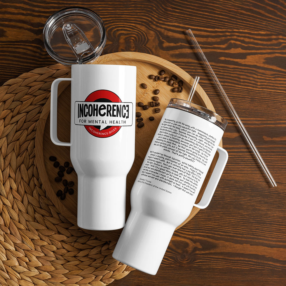 Thumbnail: Trump C19 Treatment Quote | Travel Mug, Stainless Steel, BPA-Free | 25oz or 40oz