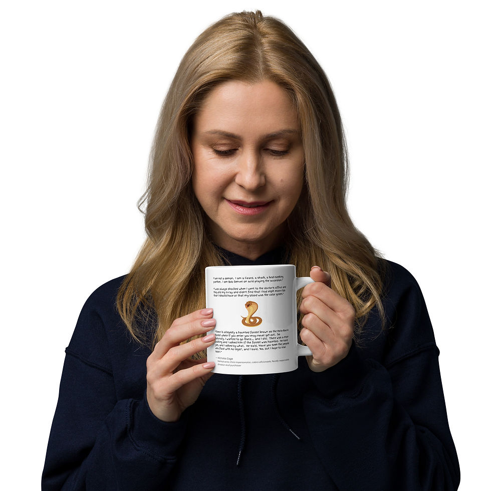 Thumbnail: Nicholas Cage Quotes | Ceramic Mug, White | 11oz or 15oz or 20oz