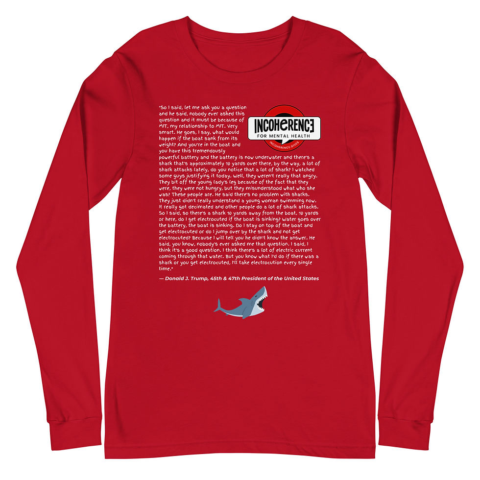 Thumbnail: Trump Shark Quote - Illustrated | Bella+Canvas Long-Sleeve T-Shirt | Unisex