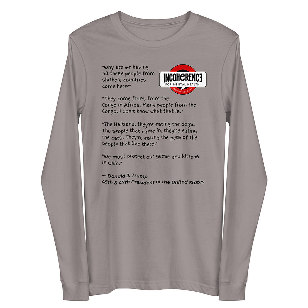 Thumbnail: Trump Immigrant Quotes | Bella+Canvas Long-Sleeve T-Shirt | Unisex