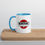 Thumbnail: Trump C19 Treatment Quote | White Ceramic Mug, Colored Handle/Interior | 11/15oz
