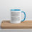 Thumbnail: Trump C19 Treatment Quote | White Ceramic Mug, Colored Handle/Interior | 11/15oz