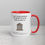 Thumbnail: Shaq Parthenon Quote | Ceramic Mug, White w/ Colored Handle & Interior