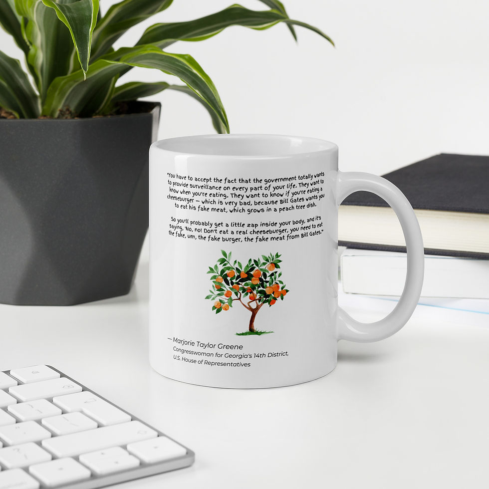 Thumbnail: Marjorie Taylor Greene - Peach Tree Dish Quote | Ceramic Mug | 11/15/20oz