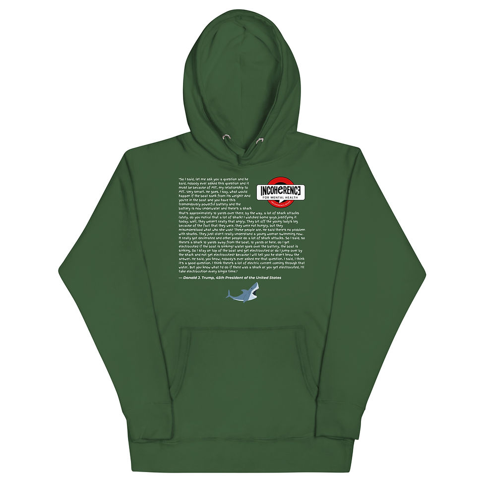 Thumbnail: Trump Shark Quote - Illustrated | Cotton Heritage Premium Hoodie | Unisex