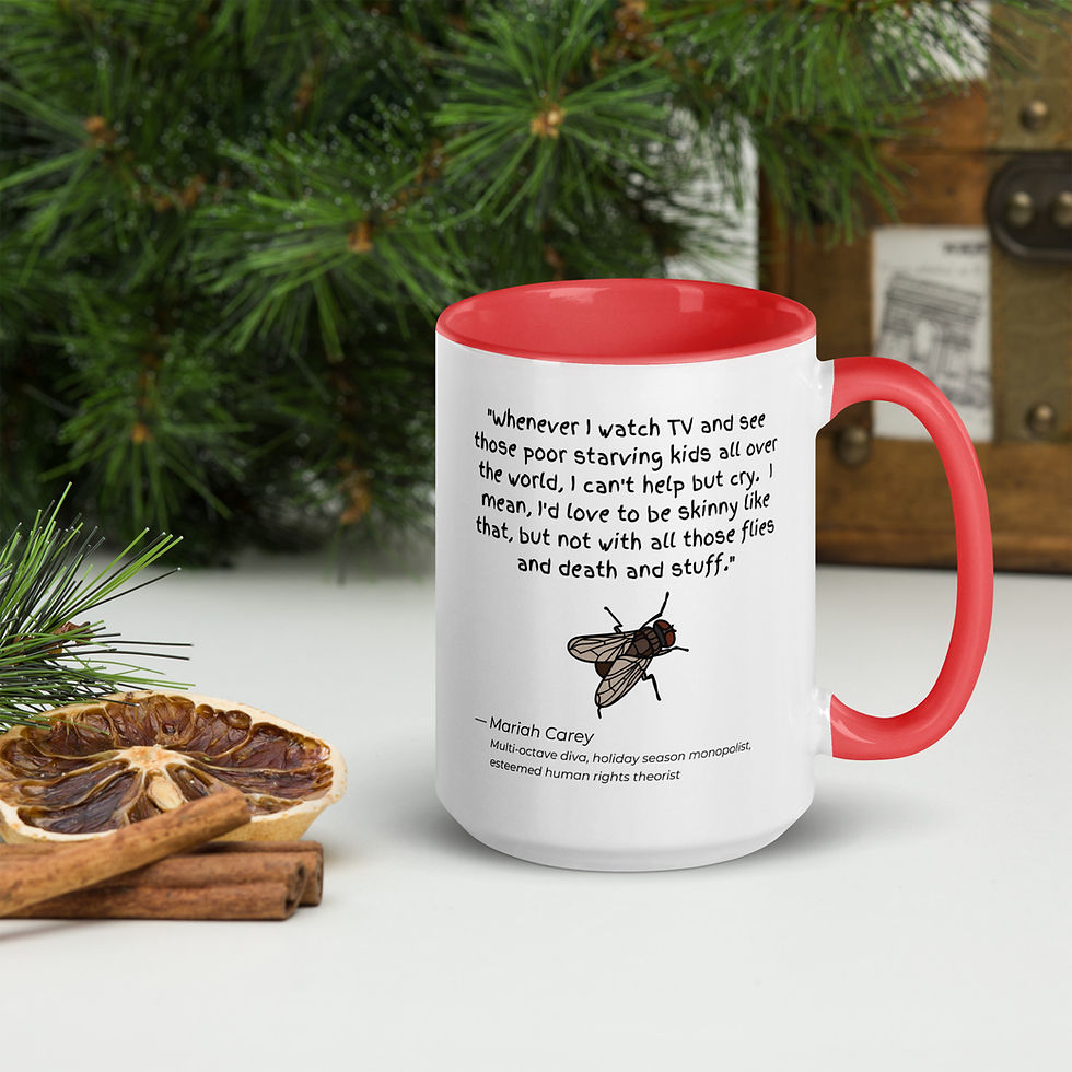 Thumbnail: Mariah Carey Quotes | Ceramic Mug, White w/ Colored Handle & Interior