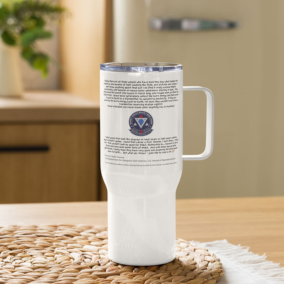 Thumbnail: Marjorie Taylor Greene - Jewish Space Lasers Quote | Travel Mug, Stainless Steel