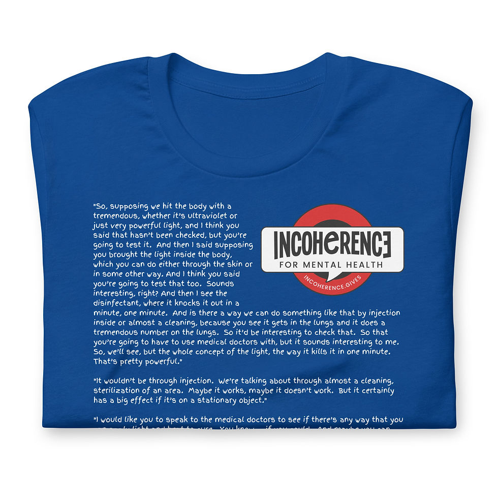 Thumbnail: Trump COVID-19 Treatment Quotes | Bella+Canvas T-Shirt | Unisex | Made in USA