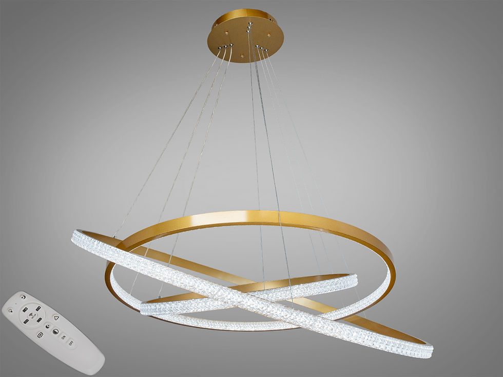 Світлодіодна люстра на три кола для площі 27-29 кв м